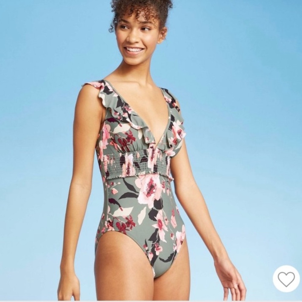 NWT Sea Angel Pali Verde Smocked Swimsuit Large